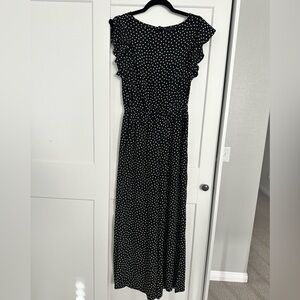 Polka dot jumpsuits. Flowy with pockets.